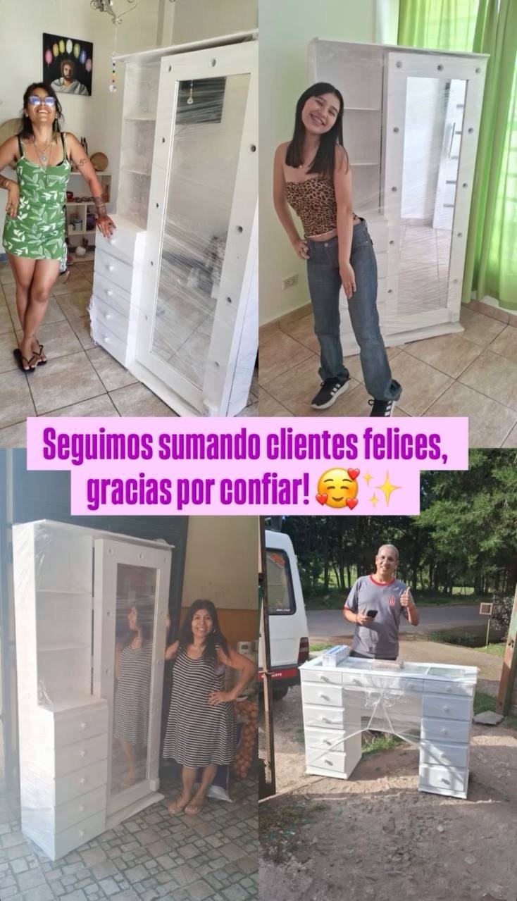 Clientes felices con tocadores Hollywood